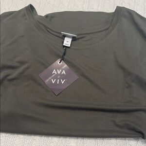 Ava & Viv Olive Short Sleeve Tee